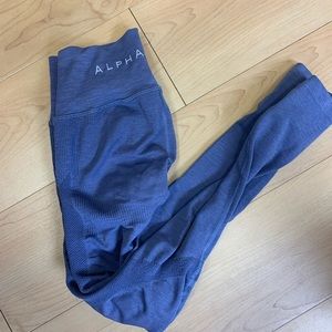 Alphalete Aero Legging Slate Gray/Blue size small
